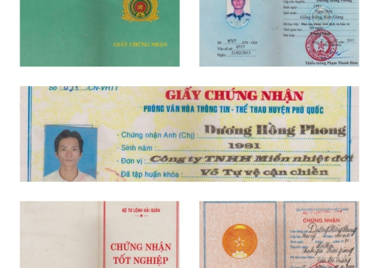 Giấy Chứng Nhận Bảo Vệ Chuyên Nghiệp